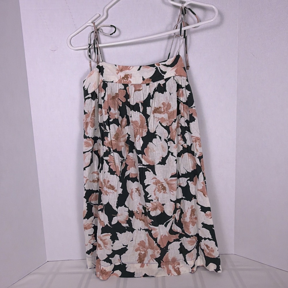 Abercrombie Fitch Floral Mini Dress Tie Strap Open‎ Back Pockets. PXS